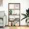 vidaXL - Kamerscherm - / - boekenkast - 69,5x29x137,5 - cm - hout - artisanaal - eiken
