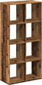 vidaXL - Kamerscherm - / - boekenkast - 69,5x29x137,5 - cm - hout - oud - houtkleur