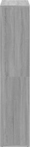 vidaXL - Kamerscherm - / - boekenkast - 69,5x29x137,5 - cm - hout - grijs - sonoma - eik
