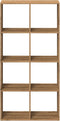 vidaXL - Kamerscherm - / - boekenkast - 69,5x29x137,5 - cm - hout - artisanaal - eiken