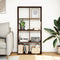 vidaXL - Kamerscherm - / - boekenkast - 69,5x29x137,5 - cm - hout - bruin - eikenkleur