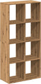 vidaXL - Kamerscherm - / - boekenkast - 69,5x29x137,5 - cm - hout - artisanaal - eiken