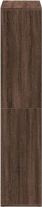 vidaXL - Kamerscherm - / - boekenkast - 69,5x29x137,5 - cm - hout - bruin - eikenkleur