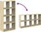 vidaXL - Kamerscherm - / - boekenkast - 69,5x29x137,5 - cm - hout - sonoma - eiken