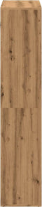 vidaXL - Kamerscherm - / - boekenkast - 69,5x29x137,5 - cm - hout - artisanaal - eiken