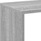 vidaXL - Kamerscherm - / - boekenkast - 69,5x29x137,5 - cm - hout - grijs - sonoma - eik