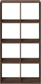 vidaXL - Kamerscherm - / - boekenkast - 69,5x29x137,5 - cm - hout - bruin - eikenkleur