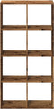 vidaXL - Kamerscherm - / - boekenkast - 69,5x29x137,5 - cm - hout - oud - houtkleur