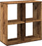 vidaXL - Kamerscherm - / - boekenkast - 69,5x29x69,5 - cm - hout - oud - houtkleur
