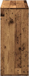 vidaXL - Kamerscherm - / - boekenkast - 69,5x29x69,5 - cm - hout - oud - houtkleur