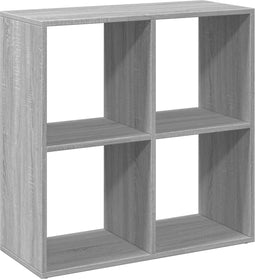 vidaXL - Kamerscherm - / - boekenkast - 69,5x29x69,5 - cm - hout - grijs - sonoma