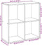 vidaXL - Kamerscherm - / - boekenkast - 69,5x29x69,5 - cm - hout - gerookt - eiken