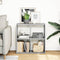 vidaXL - Kamerscherm - / - boekenkast - 69,5x29x69,5 - cm - hout - grijs - sonoma