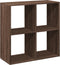 vidaXL - Kamerscherm - / - boekenkast - 69,5x29x69,5 - cm - hout - bruin - eikenkleur