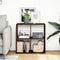 vidaXL - Kamerscherm - / - boekenkast - 69,5x29x69,5 - cm - hout - bruin - eikenkleur