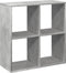 vidaXL - Kamerscherm - / - boekenkast - 69,5x29x69,5 - cm - hout - betongrijs