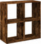 vidaXL - Kamerscherm - / - boekenkast - 69,5x29x69,5 - cm - hout - gerookt - eiken