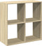 vidaXL - Kamerscherm - / - boekenkast - 69,5x29x69,5 - cm - hout - sonoma - eikenkleur