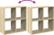 vidaXL - Kamerscherm - / - boekenkast - 69,5x29x69,5 - cm - hout - sonoma - eikenkleur