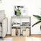 vidaXL - Kamerscherm - / - boekenkast - 69,5x29x69,5 - cm - hout - betongrijs