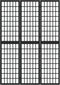 vidaXL - Kamerscherm - inklapbaar - 3 - panelen - Japanse - stijl - 120x170 - cm - zwart