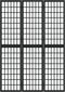 vidaXL - Kamerscherm - inklapbaar - 3 - panelen - Japanse - stijl - 120x170 - cm - zwart