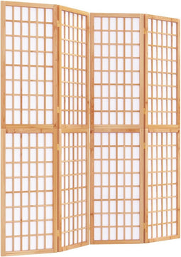 vidaXL - Kamerscherm - inklapbaar - 4 - panelen - Japanse - stijl - 160x170 - cm
