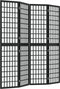 vidaXL - Kamerscherm - inklapbaar - 4 - panelen - Japanse - stijl - 160x170 - cm - zwart