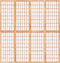 vidaXL - Kamerscherm - inklapbaar - 4 - panelen - Japanse - stijl - 160x170 - cm