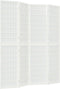 vidaXL - Kamerscherm - inklapbaar - 4 - panelen - Japanse - stijl - 160x170 - cm - wit