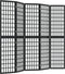 vidaXL - Kamerscherm - inklapbaar - 5 - panelen - Japanse - stijl - 200x170 - cm - zwart
