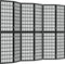 vidaXL - Kamerscherm - inklapbaar - 6 - panelen - Japanse - stijl - 240x170 - cm - zwart