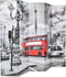 vidaXL - Kamerscherm - inklapbaar - Londen - bus - 200x170 - cm - zwart - en - wit