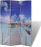 vidaXL - Kamerscherm - inklapbaar - strand - 120x170 - cm