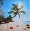 vidaXL - Kamerscherm - inklapbaar - strand - 160x170 - cm
