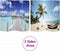 vidaXL - Kamerscherm - inklapbaar - strand - 160x170 - cm