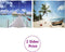 vidaXL - Kamerscherm - inklapbaar - strand - 200x170 - cm