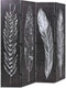 vidaXL - Kamerscherm - inklapbaar - veren - 160x170 - cm - zwart - en - wit