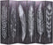 vidaXL - Kamerscherm - inklapbaar - veren - 228x170 - cm - zwart - en - wit