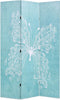 vidaXL - Kamerscherm - inklapbaar - vlinder - 120x170 - cm - blauw