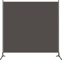 vidaXL - Kamerscherm - met - 1 - paneel - 175x180 - cm - antraciet