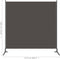 vidaXL - Kamerscherm - met - 1 - paneel - 175x180 - cm - antraciet