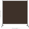 vidaXL - Kamerscherm - met - 1 - paneel - 175x180 - cm - bruin