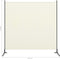vidaXL - Kamerscherm - met - 1 - paneel - 175x180 - cm - crèmewit