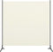 vidaXL - Kamerscherm - met - 1 - paneel - 175x180 - cm - crèmewit