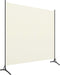 vidaXL - Kamerscherm - met - 1 - paneel - 175x180 - cm - crèmewit