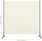 vidaXL - Kamerscherm - met - 1 - paneel - 175x180 - cm - crèmewit