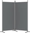 vidaXL - Kamerscherm - met - 2 - panelen - 175x180 - cm - stof - antracietkleurig