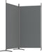 vidaXL - Kamerscherm - met - 2 - panelen - 175x180 - cm - stof - antracietkleurig