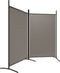 vidaXL - Kamerscherm - met - 2 - panelen - 175x180 - cm - stof - antracietkleurig